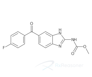 Graphic representation of the active ingredient's molecular structure