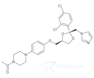 Graphic representation of the active ingredient's molecular structure