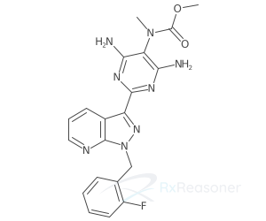 Graphic representation of the active ingredient's molecular structure