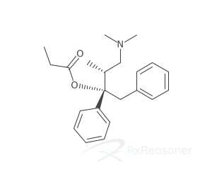 Graphic representation of the active ingredient's molecular structure