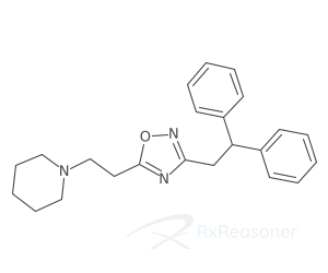 Graphic representation of the active ingredient's molecular structure