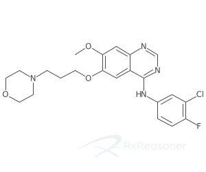 Graphic representation of the active ingredient's molecular structure