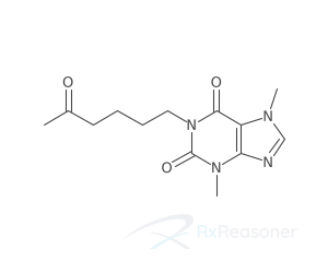 Graphic representation of the active ingredient's molecular structure