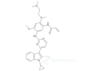 Graphic representation of the active ingredient's molecular structure