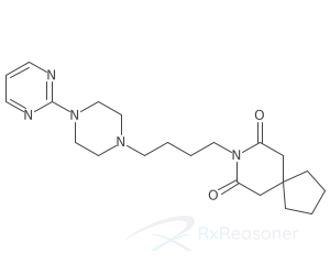 Graphic representation of the active ingredient's molecular structure