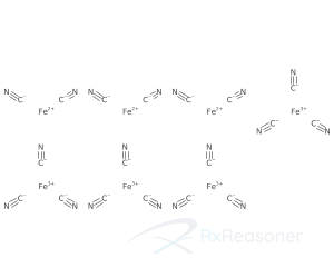 Graphic representation of the active ingredient's molecular structure