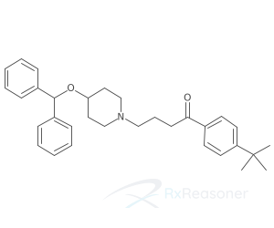 Graphic representation of the active ingredient's molecular structure