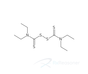 Graphic representation of the active ingredient's molecular structure