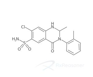 Graphic representation of the active ingredient's molecular structure