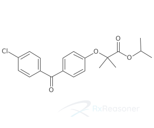 Graphic representation of the active ingredient's molecular structure