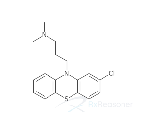 Graphic representation of the active ingredient's molecular structure