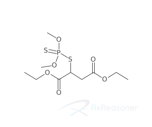 Graphic representation of the active ingredient's molecular structure