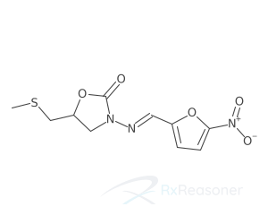 Graphic representation of the active ingredient's molecular structure