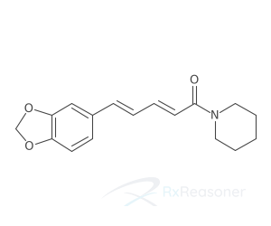 Graphic representation of the active ingredient's molecular structure