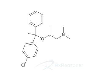 Graphic representation of the active ingredient's molecular structure