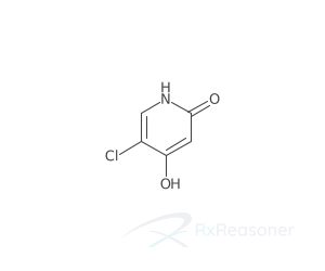 Graphic representation of the active ingredient's molecular structure