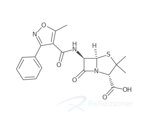 Graphic representation of the active ingredient's molecular structure