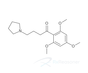 Graphic representation of the active ingredient's molecular structure