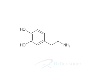 Graphic representation of the active ingredient's molecular structure