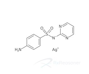 Graphic representation of the active ingredient's molecular structure