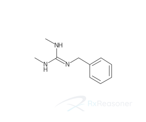 Graphic representation of the active ingredient's molecular structure