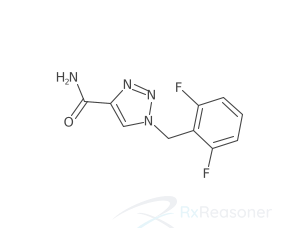 Graphic representation of the active ingredient's molecular structure