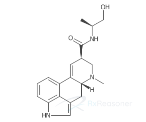 Graphic representation of the active ingredient's molecular structure