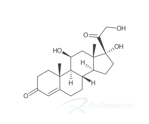 Graphic representation of the active ingredient's molecular structure