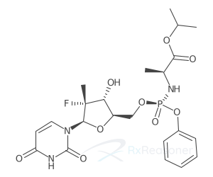 Graphic representation of the active ingredient's molecular structure