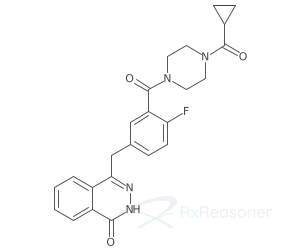 Graphic representation of the active ingredient's molecular structure