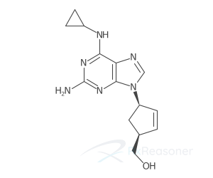 Graphic representation of the active ingredient's molecular structure