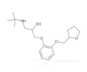 Graphic representation of the active ingredient's molecular structure