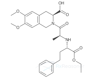 Graphic representation of the active ingredient's molecular structure