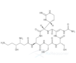 Graphic representation of the active ingredient's molecular structure