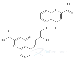 Graphic representation of the active ingredient's molecular structure