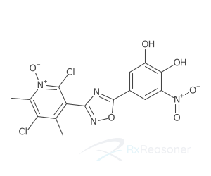 Graphic representation of the active ingredient's molecular structure