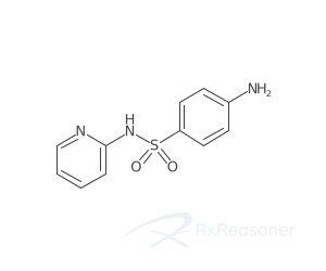 Graphic representation of the active ingredient's molecular structure