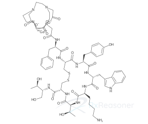 Graphic representation of the active ingredient's molecular structure