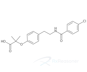 Graphic representation of the active ingredient's molecular structure