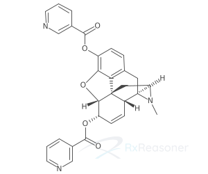 Graphic representation of the active ingredient's molecular structure