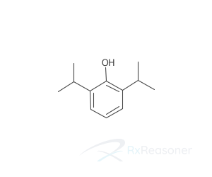 Graphic representation of the active ingredient's molecular structure