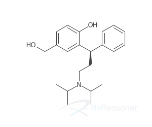 Graphic representation of the active ingredient's molecular structure