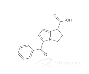 Graphic representation of the active ingredient's molecular structure