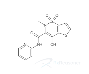 Graphic representation of the active ingredient's molecular structure