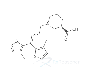 Graphic representation of the active ingredient's molecular structure