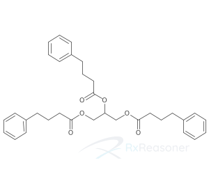 Graphic representation of the active ingredient's molecular structure